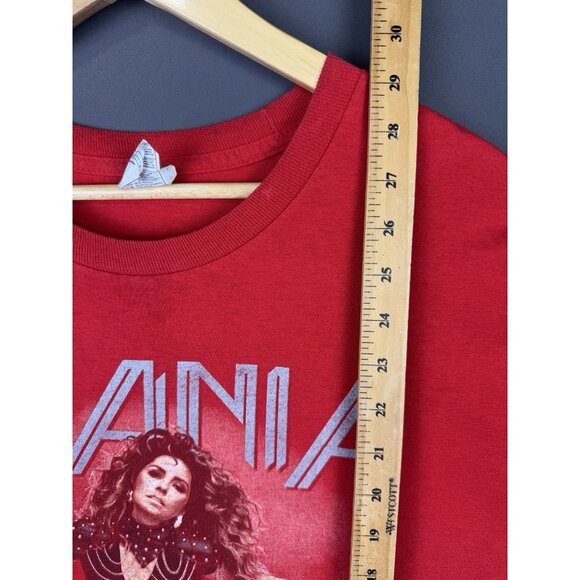 Vintage Y2K Shania Twain Rock This Country Tour Concert Promo Album Music Red T - Picture 11 of 11